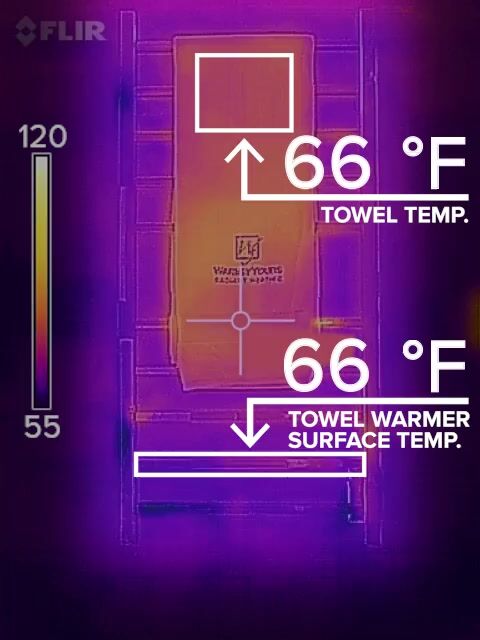 Towel Warmer Thermal Timelapse Video