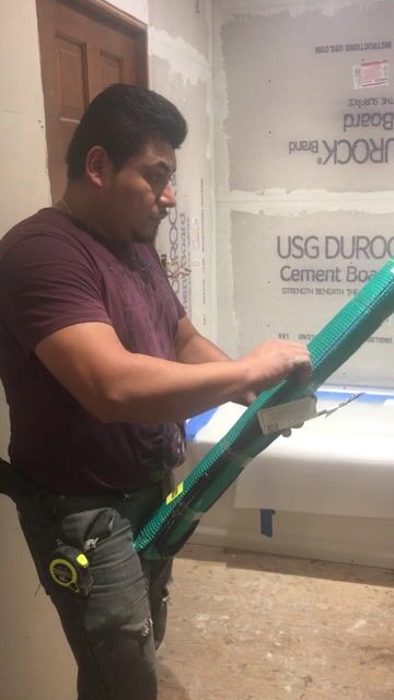 Danielle's Bathroom TempZone Easy mat installation